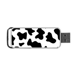 Animal Print Black And White Black Portable Usb Flash (one Side) by BangZart