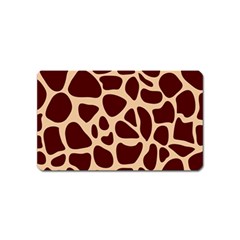 Animal Print Girraf Patterns Magnet (name Card)