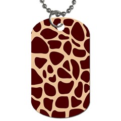 Animal Print Girraf Patterns Dog Tag (one Side) by BangZart