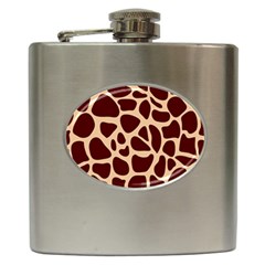 Animal Print Girraf Patterns Hip Flask (6 Oz) by BangZart