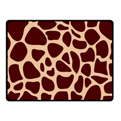 Animal Print Girraf Patterns Double Sided Fleece Blanket (small)  by BangZart