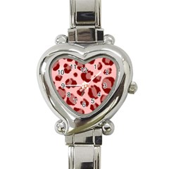 Seamless Tile Background Abstract Heart Italian Charm Watch by BangZart