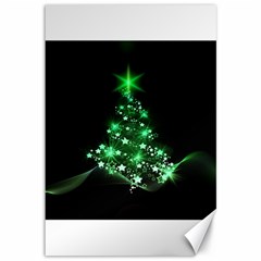 Christmas Tree Background Canvas 12  X 18  