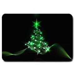 Christmas Tree Background Large Doormat  by BangZart