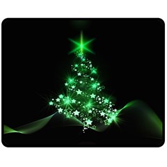 Christmas Tree Background Fleece Blanket (medium)  by BangZart