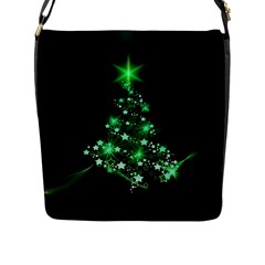 Christmas Tree Background Flap Messenger Bag (l)  by BangZart