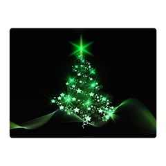 Christmas Tree Background Double Sided Flano Blanket (mini)  by BangZart