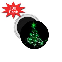 Christmas Tree Background 1 75  Magnets (100 Pack) 