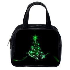 Christmas Tree Background Classic Handbags (one Side) by BangZart