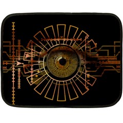 Eye Technology Fleece Blanket (mini) by BangZart