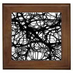 Neurons Brain Cells Brain Structure Framed Tiles by BangZart