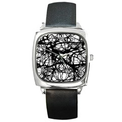 Neurons Brain Cells Brain Structure Square Metal Watch by BangZart