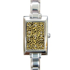 Animal Fur Skin Pattern Form Rectangle Italian Charm Watch by BangZart