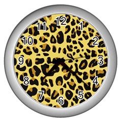 Animal Fur Skin Pattern Form Wall Clocks (silver)  by BangZart