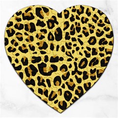 Animal Fur Skin Pattern Form Jigsaw Puzzle (heart) by BangZart