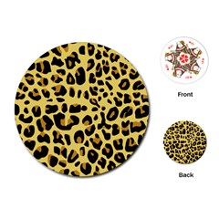 Animal Fur Skin Pattern Form Playing Cards (round)  by BangZart