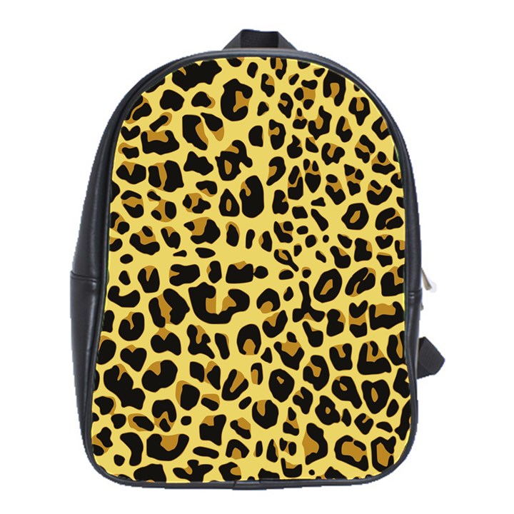 Animal Fur Skin Pattern Form School Bag (Large)