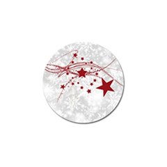 Christmas Star Snowflake Golf Ball Marker by BangZart