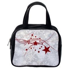 Christmas Star Snowflake Classic Handbags (one Side) by BangZart