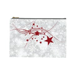 Christmas Star Snowflake Cosmetic Bag (large)  by BangZart