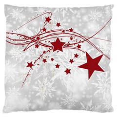 Christmas Star Snowflake Large Cushion Case (one Side) by BangZart