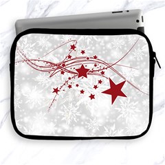 Christmas Star Snowflake Apple Ipad 2/3/4 Zipper Cases by BangZart