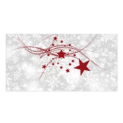 Christmas Star Snowflake Satin Shawl by BangZart