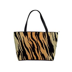 Animal Tiger Seamless Pattern Texture Background Shoulder Handbags by BangZart