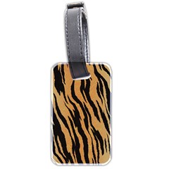 Animal Tiger Seamless Pattern Texture Background Luggage Tags (two Sides) by BangZart