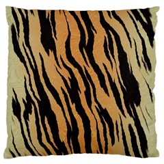 Animal Tiger Seamless Pattern Texture Background Large Flano Cushion Case (one Side) by BangZart