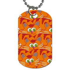 Animals Pet Cats Mammal Cartoon Dog Tag (one Side) by BangZart