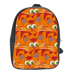 Animals Pet Cats Mammal Cartoon School Bag (xl) by BangZart