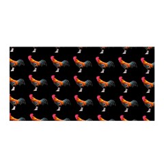 Background Pattern Chicken Fowl Satin Wrap by BangZart