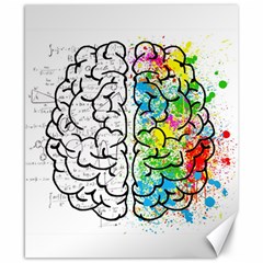 Brain Mind Psychology Idea Hearts Canvas 8  X 10  by BangZart