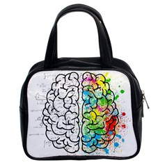 Brain Mind Psychology Idea Hearts Classic Handbags (2 Sides) by BangZart