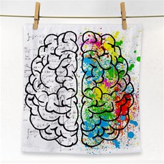 Brain Mind Psychology Idea Hearts Face Towel by BangZart