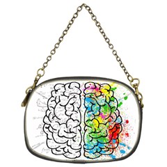 Brain Mind Psychology Idea Hearts Chain Purses (two Sides)  by BangZart