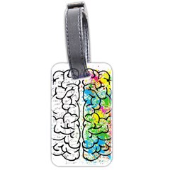 Brain Mind Psychology Idea Hearts Luggage Tags (two Sides) by BangZart