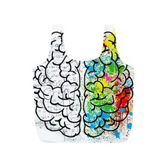 Brain Mind Psychology Idea Hearts Full Print Recycle Bags (s) 