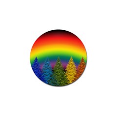 Christmas Colorful Rainbow Colors Golf Ball Marker by BangZart