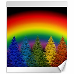 Christmas Colorful Rainbow Colors Canvas 20  X 24   by BangZart