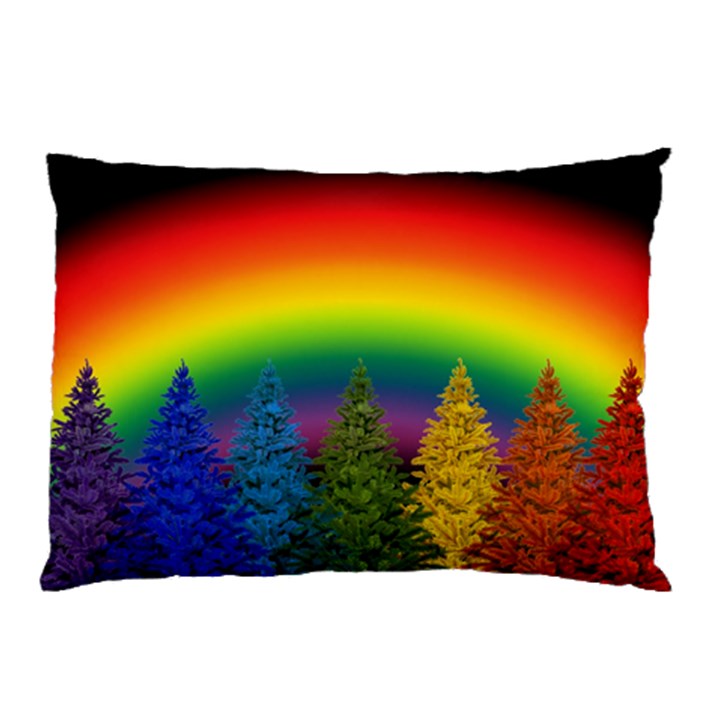 Christmas Colorful Rainbow Colors Pillow Case