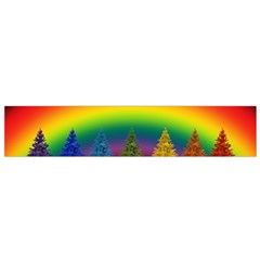 Christmas Colorful Rainbow Colors Small Flano Scarf by BangZart