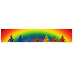 Christmas Colorful Rainbow Colors Large Flano Scarf  by BangZart