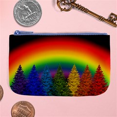 Christmas Colorful Rainbow Colors Large Coin Purse by BangZart