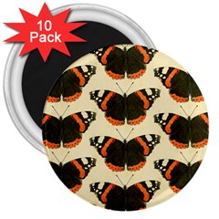 Butterfly Butterflies Insects 3  Magnets (10 Pack)  by BangZart