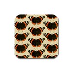 Butterfly Butterflies Insects Rubber Square Coaster (4 pack)  Front