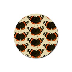 Butterfly Butterflies Insects Rubber Coaster (round)  by BangZart