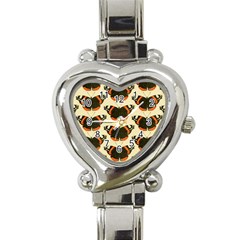 Butterfly Butterflies Insects Heart Italian Charm Watch by BangZart