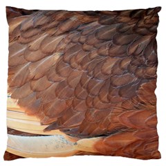 Feather Chicken Close Up Red Large Cushion Case (two Sides) by BangZart